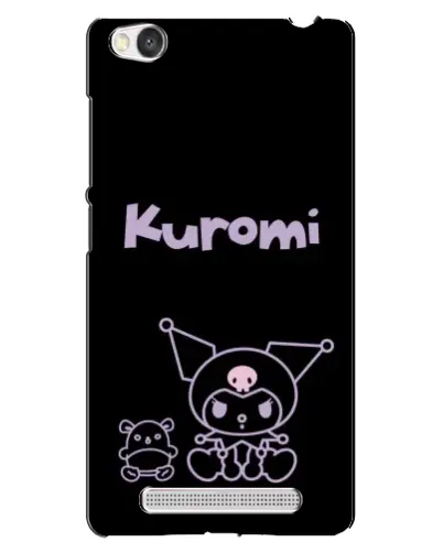 Чехол для Xiaomi Redmi 4A с картинкой «Kuromi — черный минимализм»
