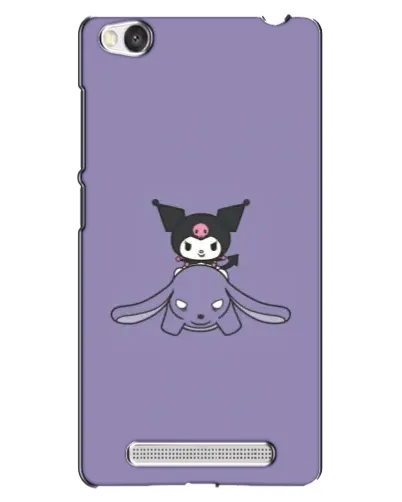 Чехол для Xiaomi Redmi 4A с картинкой «Kuromi на лиловом фоне»
