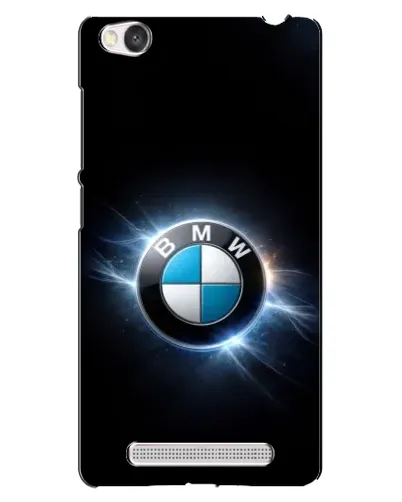 Чехол для Xiaomi Redmi 4A с картинкой «BMW — неоновое сияние»