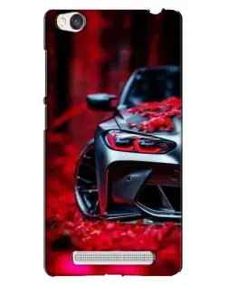Чехол для Xiaomi Redmi 4A с картинкой «Спортивная BMW и цветы»