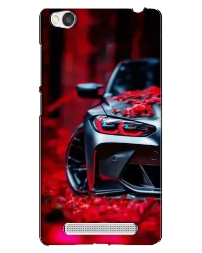 Чехол для Xiaomi Redmi 4A с картинкой «Спортивная BMW и цветы»
