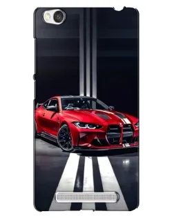 Чехол для Xiaomi Redmi 4A с картинкой «Красная BMW на дороге»
