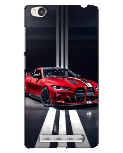 Чехол для Xiaomi Redmi 4A с картинкой «Красная BMW на дороге»
