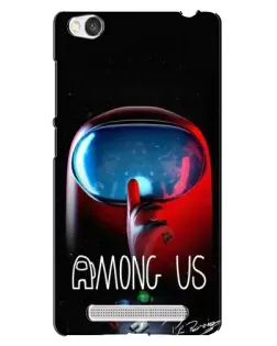 Чохол для Xiaomi Redmi 4A з картинкою «Червоний імпостер — макро»