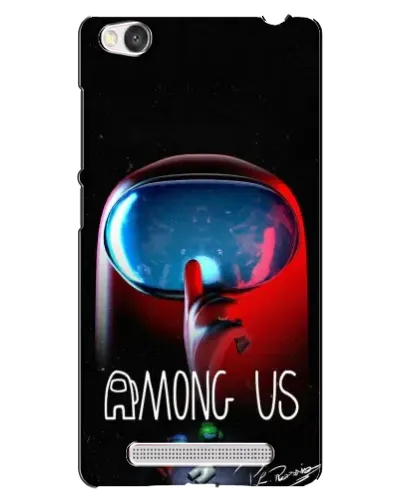 Чехол для Xiaomi Redmi 4A с картинкой «Красный импостер — макро»