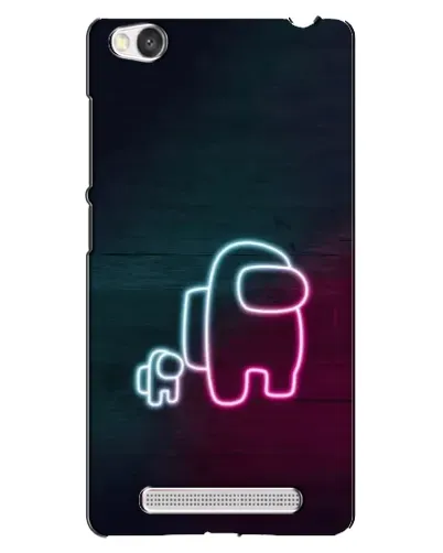 Чехол для Xiaomi Redmi 4A с картинкой «Among Us неон-арт»