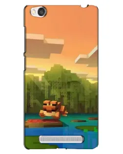 Чехол для Xiaomi Redmi 4A с картинкой «Майнкрафт закат солнца»