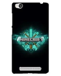 Чехол для Xiaomi Redmi 4A с картинкой «Minecraft Diamond лого»