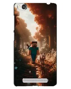 Чехол для Xiaomi Redmi 4A с картинкой «Стив в лесу»