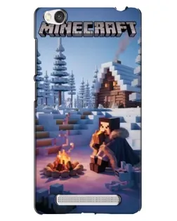 Чехол для Xiaomi Redmi 4A с картинкой «Зимний Minecraft»