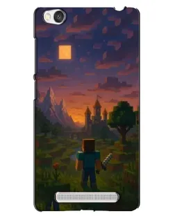 Чехол для Xiaomi Redmi 4A с картинкой «Стив у башни»