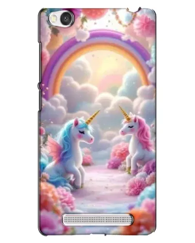 Чехол для Xiaomi Redmi 4A с картинкой «Радуга и единороги»