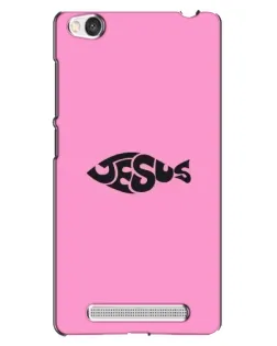 Чехол для Xiaomi Redmi 4A с картинкой «Розовый символ  Jesus»
