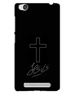 Чехол для Xiaomi Redmi 4A с картинкой «Графический крест Jesus»