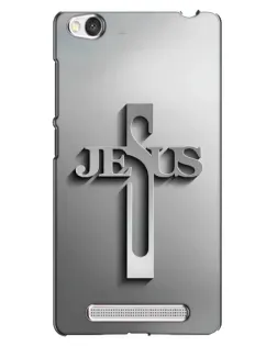 Чехол для Xiaomi Redmi 4A с картинкой «Металлический крест Jesus»