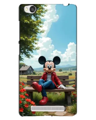 Чехол для Xiaomi Redmi 4A с картинкой «Микки на скамейке»