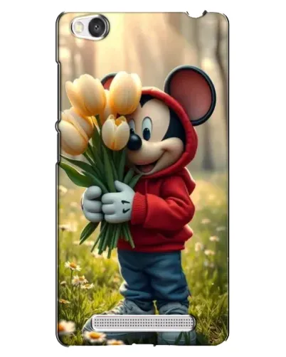 Чехол для Xiaomi Redmi 4A с картинкой «Микки с тюльпанами»