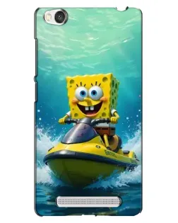 Чехол для Xiaomi Redmi 4A с картинкой «Спанч Боб на гидроцикле»