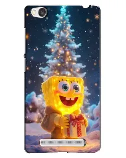 Чехол для Xiaomi Redmi 4A с картинкой «Рождественский Спанч Боб»