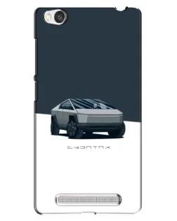Чехол для Xiaomi Redmi 4A с картинкой «Серебристый Cybertruck Tesla»