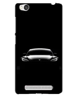Чехол для Xiaomi Redmi 4A с картинкой «Фары Tesla Night»