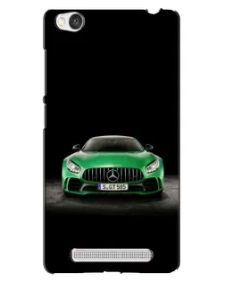 Чехол для Xiaomi Redmi 4A с картинкой «Mercedes — неоновый лого»
