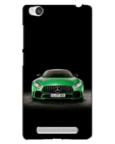 Чехол для Xiaomi Redmi 4A с картинкой «Mercedes — неоновый лого»