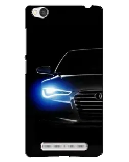 Чехол для Xiaomi Redmi 4A с картинкой «Неоновый взгляд Audi»