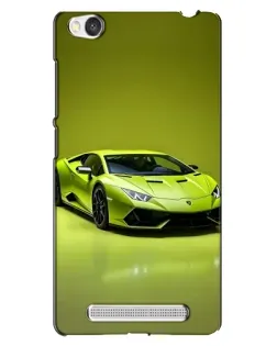 Чехол для Xiaomi Redmi 4A с картинкой «Салатовый Lamborghini Huracan»