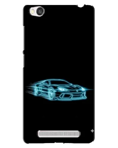 Чехол для Xiaomi Redmi 4A с картинкой «Неоновый контур Lamborghini»