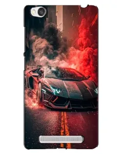 Чехол для Xiaomi Redmi 4A с картинкой «Lamborghini красный дым»