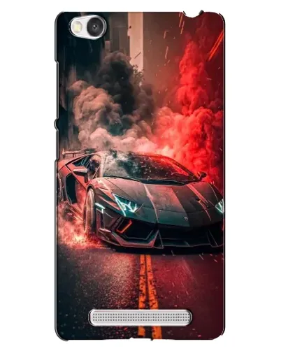 Чехол для Xiaomi Redmi 4A с картинкой «Lamborghini красный дым»