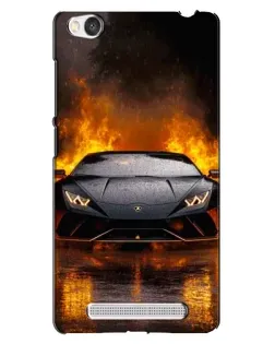 Чехол для Xiaomi Redmi 4A с картинкой «Lamborghini в огне»