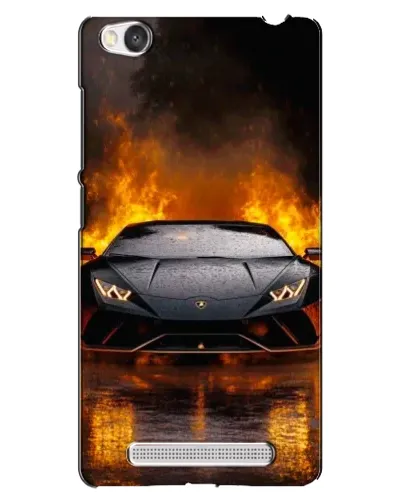 Чехол для Xiaomi Redmi 4A с картинкой «Lamborghini в огне»