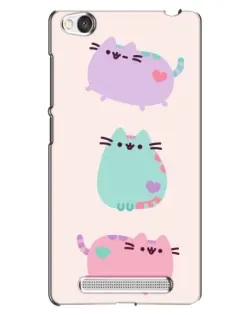 Чехол для Xiaomi Redmi 4A с картинкой «Pusheen трио»