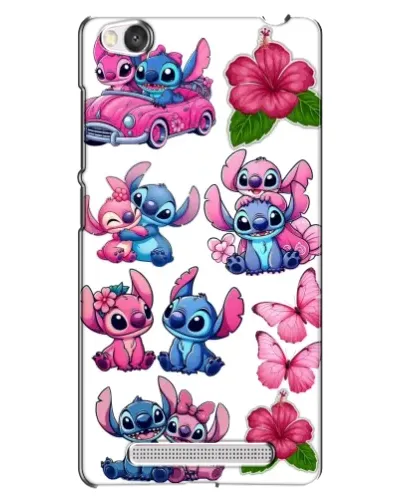 Чехол для Xiaomi Redmi 4A с картинкой «Стикеры Stitch и Angel»
