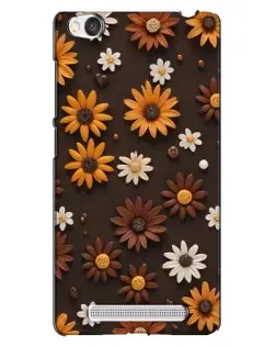 Чохол для Xiaomi Redmi 4A з картинкою «Візерунок з маленьких соняшників»
