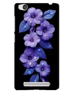Чохол для Xiaomi Redmi 4A з картинкою «Фіолетові квіти з росою»