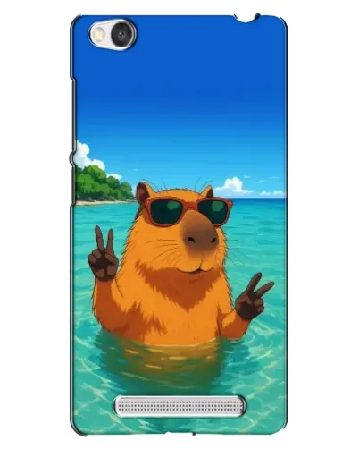 Чехол для Xiaomi Redmi 4A с картинкой «Морская капибара»