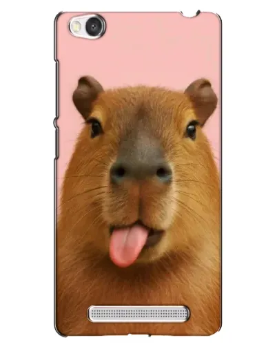 Чехол для Xiaomi Redmi 4A с картинкой «Капибара с языком»