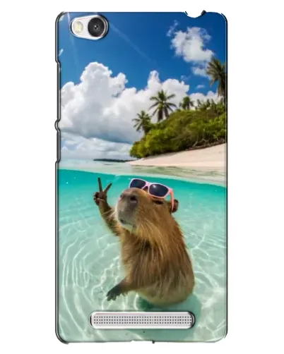 Чехол для Xiaomi Redmi 4A с картинкой «Капибара на море»
