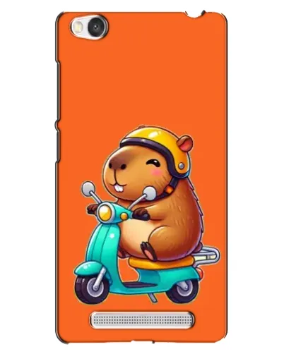 Чехол для Xiaomi Redmi 4A с картинкой «Капибара на скутере»