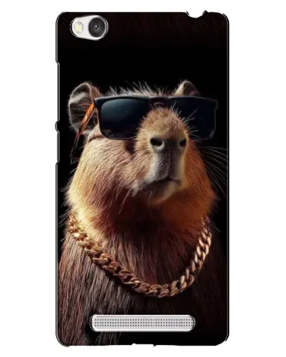 Чехол для Xiaomi Redmi 4A с картинкой «Капибара золотая цепь»