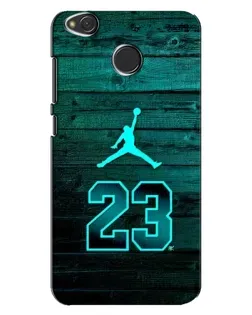 Чехол для Xiaomi Redmi 4X с картинкой «Jordan Cyan 23»