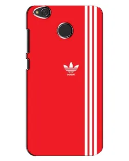 Чехол для Xiaomi Redmi 4X с картинкой «Красный минимализм Adidas»