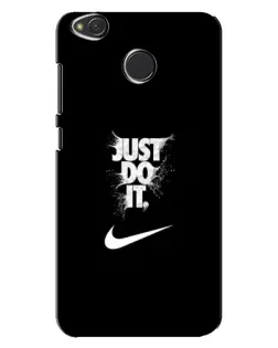 Чехол для Xiaomi Redmi 4X с картинкой «Текстовый принт Nike»