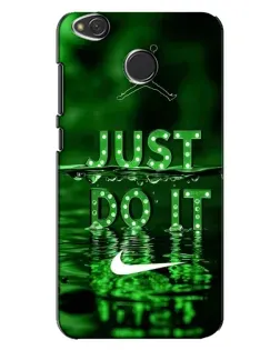 Чехол для Xiaomi Redmi 4X с картинкой «Зеленый неоновый Nike»