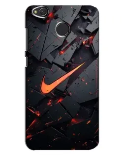 Чехол для Xiaomi Redmi 4X с картинкой «Nike — эффект разломов»