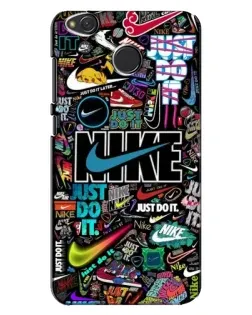 Чехол для Xiaomi Redmi 4X с картинкой «Яркий коллаж Nike»