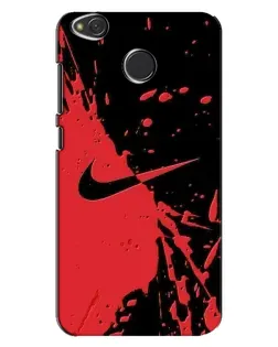 Чехол для Xiaomi Redmi 4X с картинкой «Красные брызги Nike»